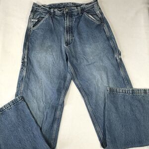 Y2K Carpenter Jeans Thrashed Stained Faded Painter Cargo Pants